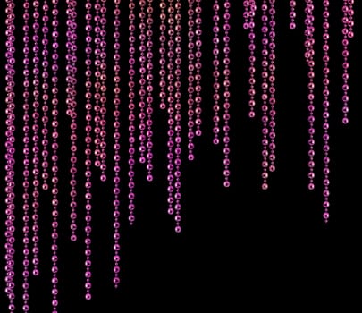 Purple glitter glamour disco curtain on dark background