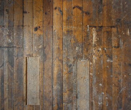 Old aged wooden plank floor or wall structure