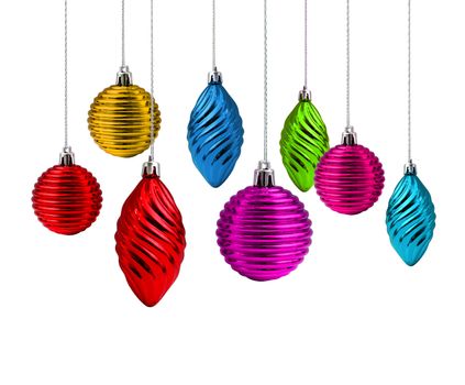  Multi color Christmas decoration set rainbow spectrum