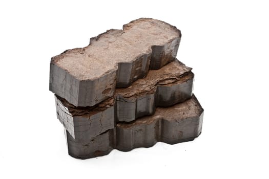 Peat fuel blocks for use in an open fire