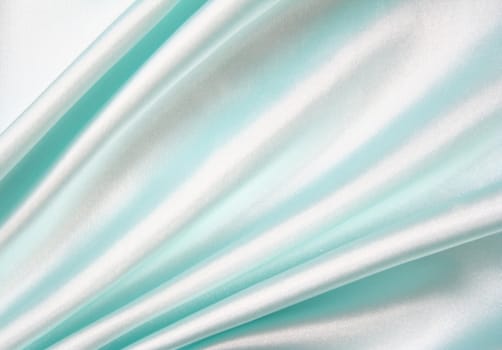 Smooth elegant blue silk can use as background