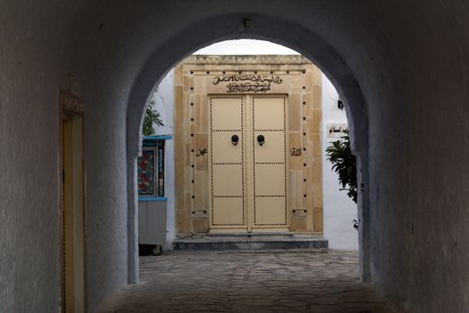 Arc on the street in medina of Hammamet               