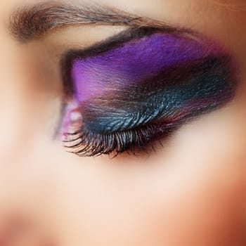 make up close up in studio