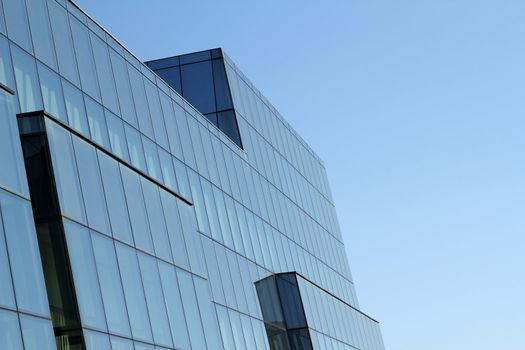 modern building with glass wall