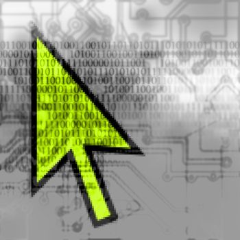 abstract computer background microscheme and binary code