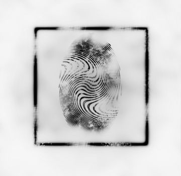 abstract illustration of the finger print in frame