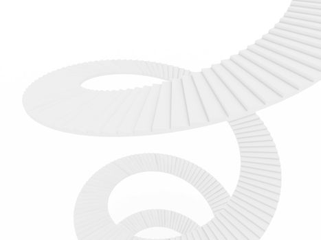Staircase.abstract conceptual 3D composition