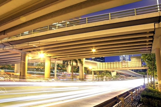 traffic in downtown of Hong Kong 