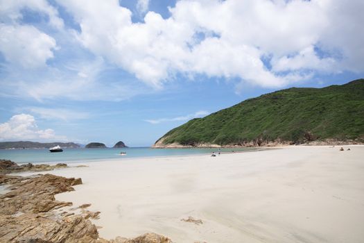 beach in Hong Kong at day