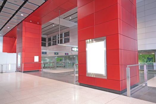 Large Billboard for advertisement use in a modern building 