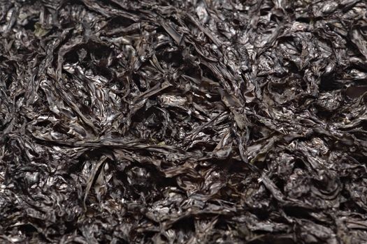 One type of dried seaweed commonly used for salads and soups. 
