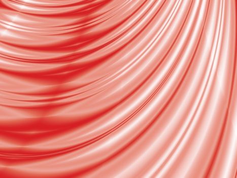 smoothed and blurred abstract wave of red-white color