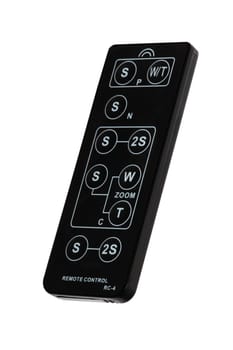 remote control for video cameras and still cameras cut off and isolated. 