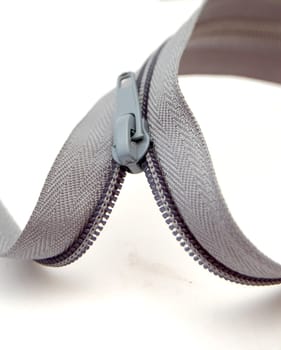 Zipper on white background. Isolated