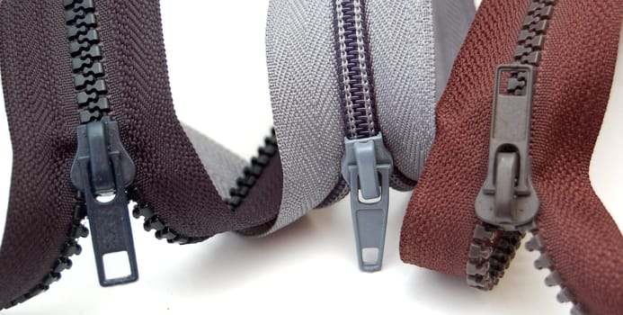 Zipper on white background. Isolated