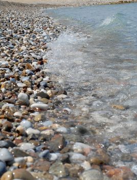 pebbly shingly shore of red sea