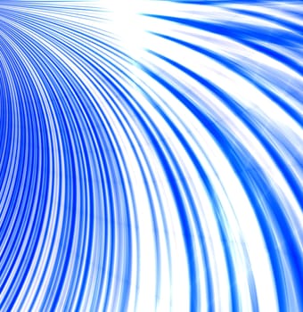 Background from white-blue smooth and blurred waves