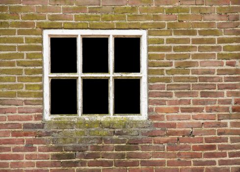 Window in old wall, view has been removed