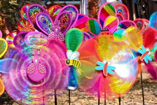 Woinderful colorful pinwheels toys for childrens