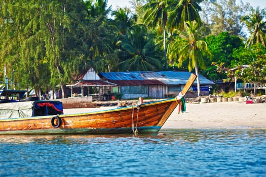 traditional long tail boat, Andaman Sea, Thailand