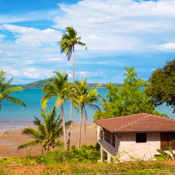 bungalow resort on shore, Koh Lanta, Thailand