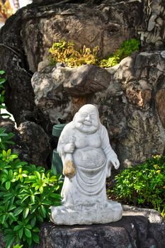 stone statue in Wat Pho, Bangkok, Thailand