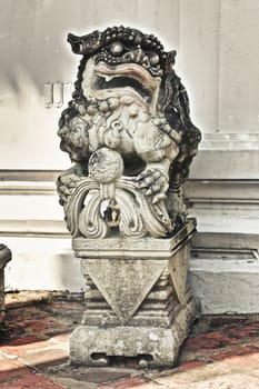 stone Statue in Wat Pho, Bangkok, Thailand