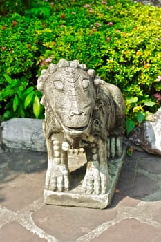 stone Statue in Wat Pho, Bangkok, Thailand