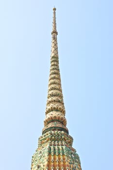 Wat Po temple fragment in Bangkok, Thailand