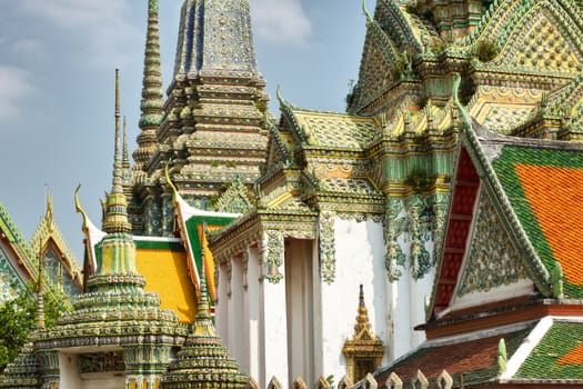 Wat Po temple fragment in Bangkok, Thailand