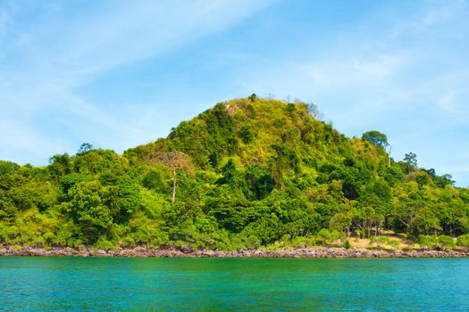 sea shore with jungle, Andaman Sea, Thailand