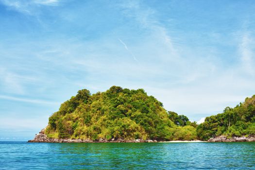 sea shore with jungle, Andaman Sea, Thailand