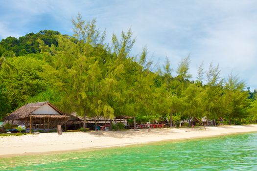 tropical beach, Andaman Sea Shore in Thailand