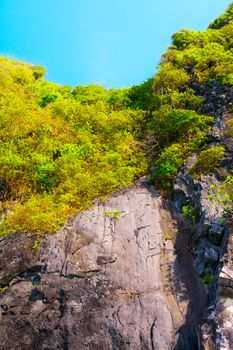 mountains with green trees in Krabi, Thailand