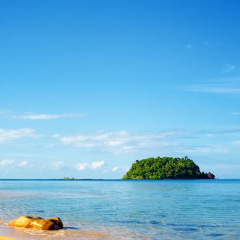 tropical jungle island in Andaman Sea, Thailand