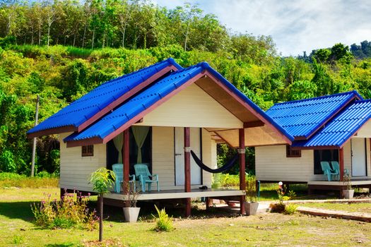 bungalow resort in jungle, Koh Lanta, Thailand