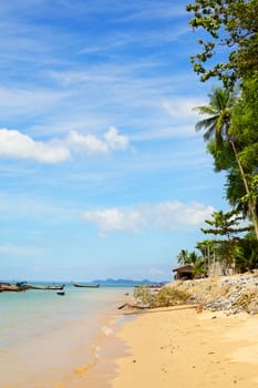 tropical sand beach in Andaman Sea, Thailand