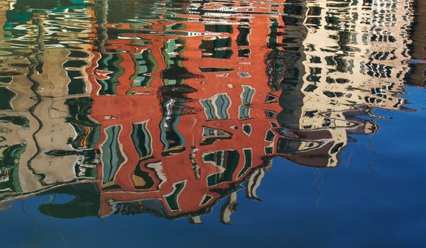 Reflections of a Venetian canal