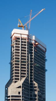 View of Moscow business center "Moscow-city"