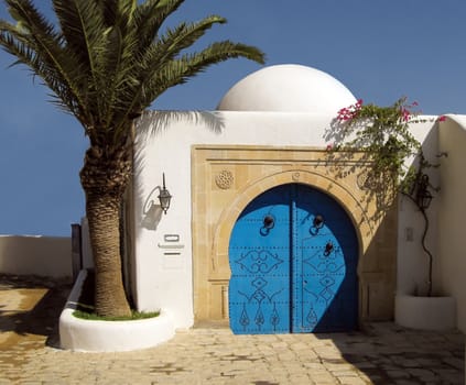 View of Sidi bu Said - anchient Tunisian city