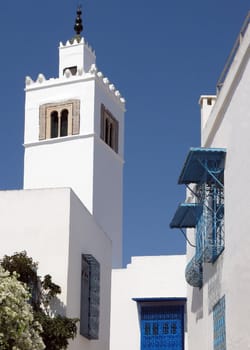 View of Sidi bu Said - anchient Tunisian city