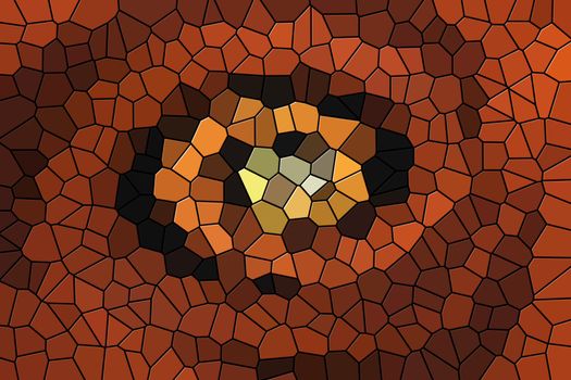 Brown decorative mosaic pattern