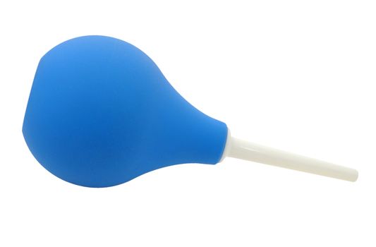 Blue spray bulb isolated