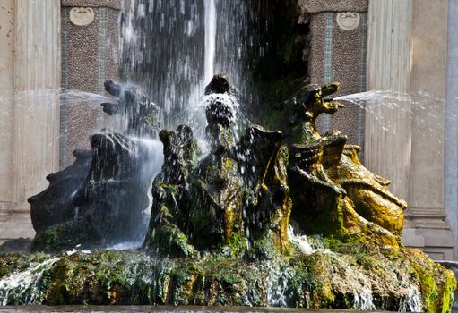 Detail of the luxury Villa d'Este in Tivoli, close to Rome - Italy