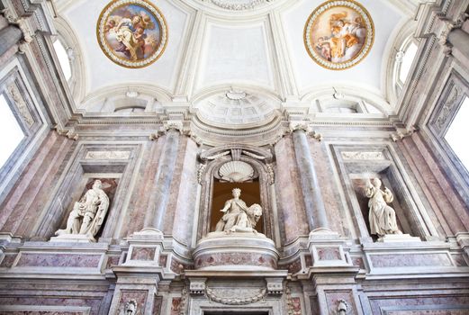 Reggia di Caserta (Caserta Royal Palaca), Italy. Luxury interior, more than 300 years old