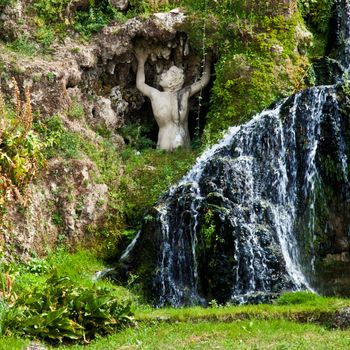 Detail of the luxury Villa d'Este in Tivoli, close to Rome - Italy