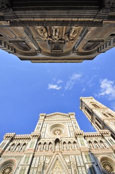 Basilica di Santa Maria del Fiore ( Duomo ) and Baptistery , Florence , Italy