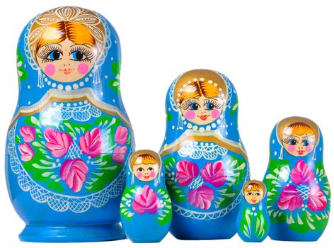 Matrioska Russian Doll, side by side