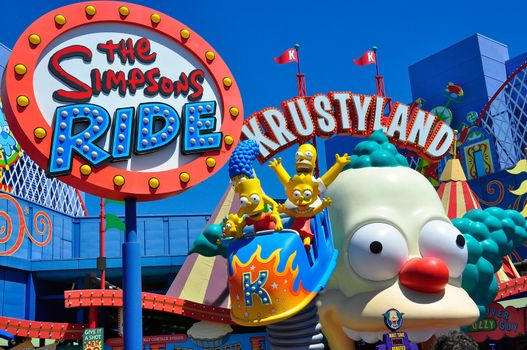 The Simpsons Ride at Universal Studios Hollywood