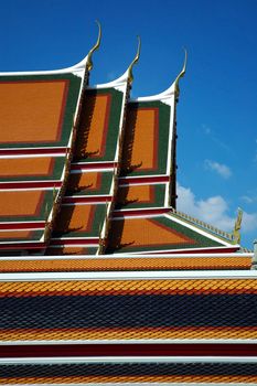 Detail from the Grand Palace's roof, in Bangkok, Thailand